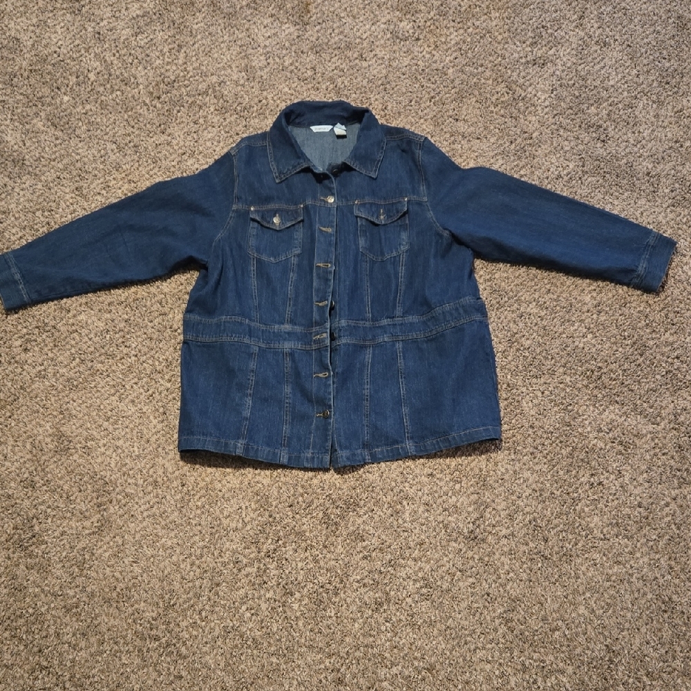 Roaman's Dark Blue Denim Jacket